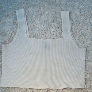 White crop top